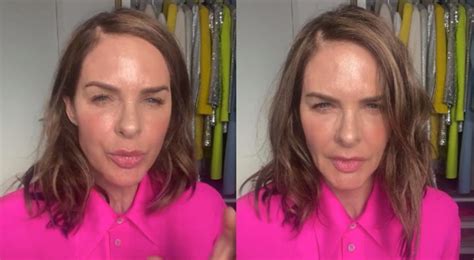 Trinny Woodall accidentally flashes breast during video blog